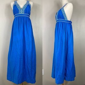 J.Crew embroidered maxi sundress